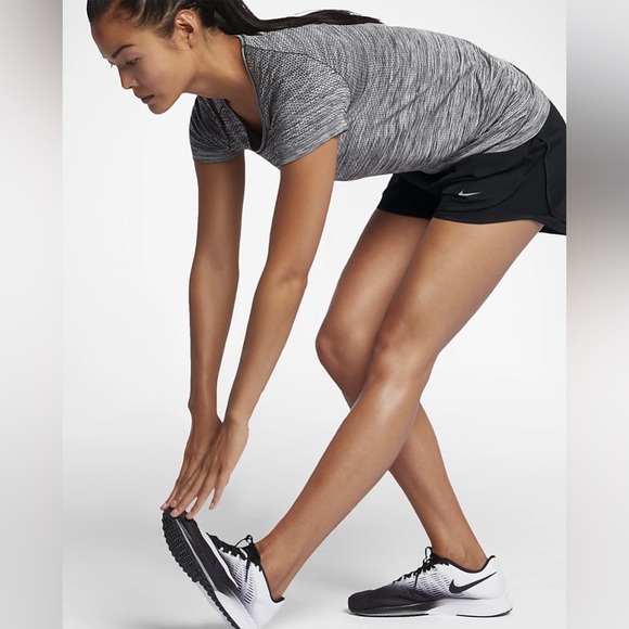 Nike Women's Black Tempo Running Shorts - Picture 3 of 7